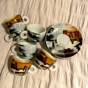 Vintage espresso set